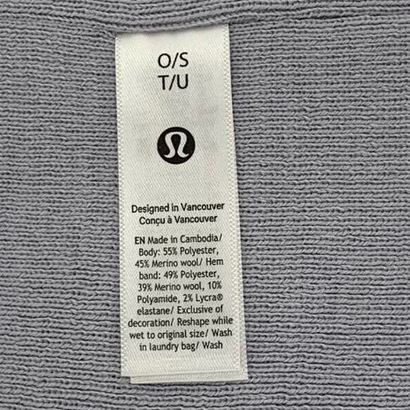 Lululemon Warm Revelation Beanie Hat Serene Blue/Sunburst Orange One Size Unisex main image 8